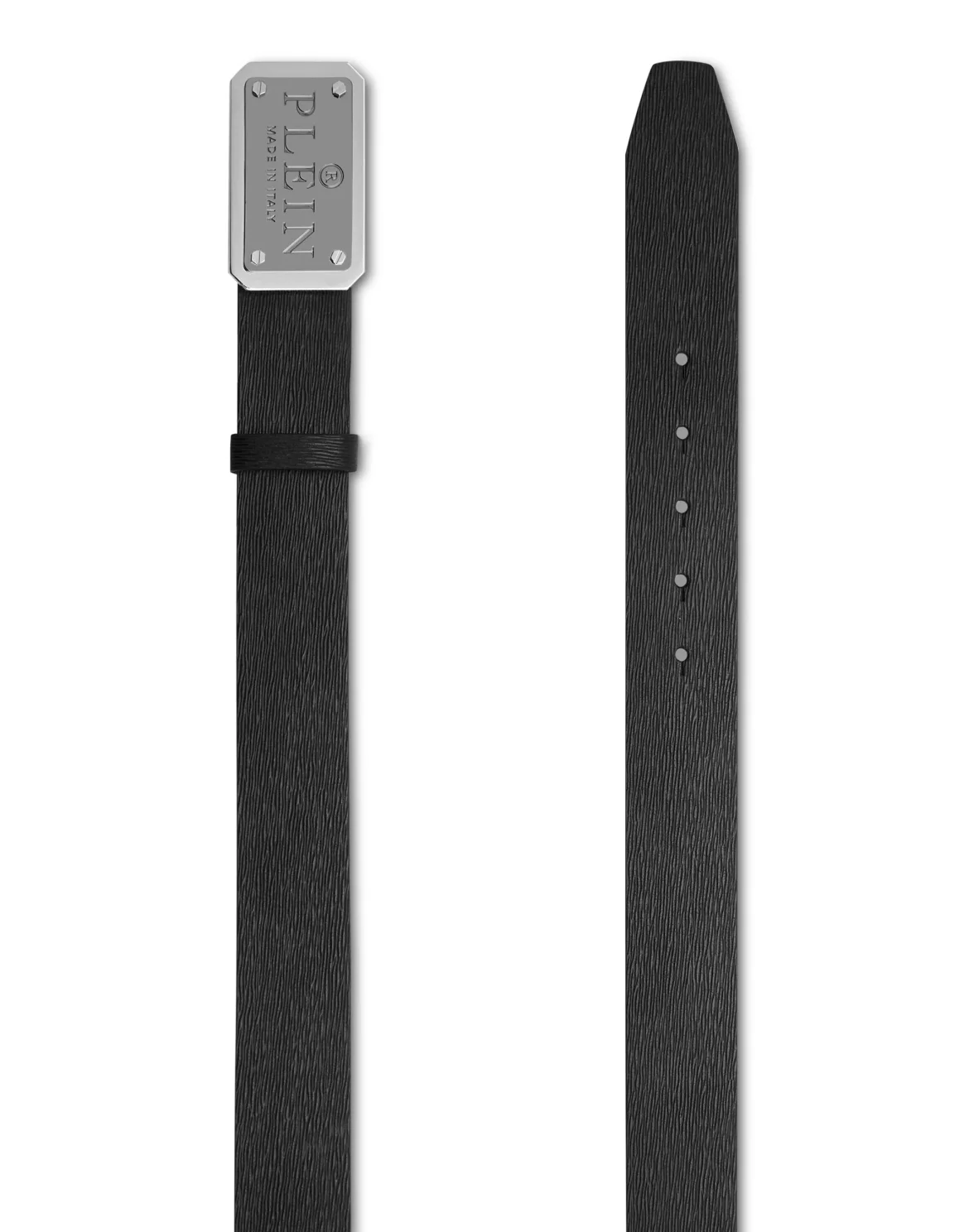 Leather Belt Philipp Plein TM, цвет: Черный