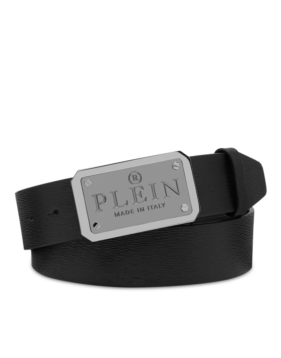 Leather Belt Philipp Plein TM, цвет: Черный