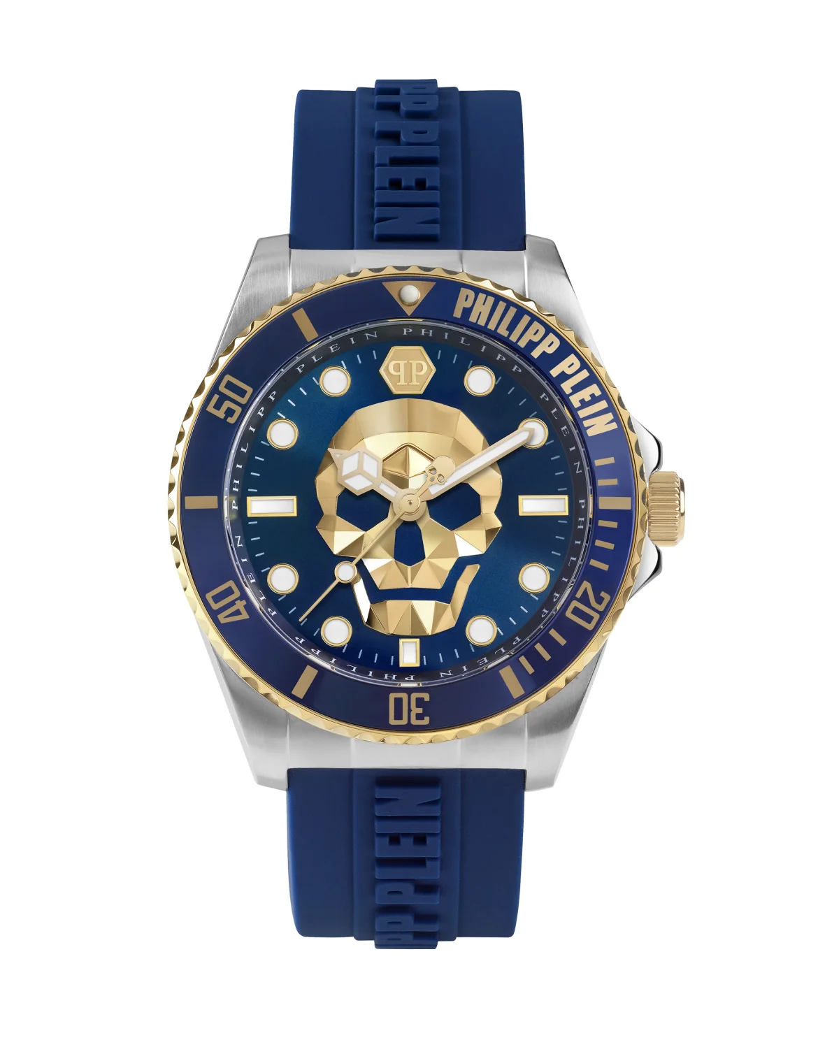 SKULL DIVER watch, цвет: Синий
