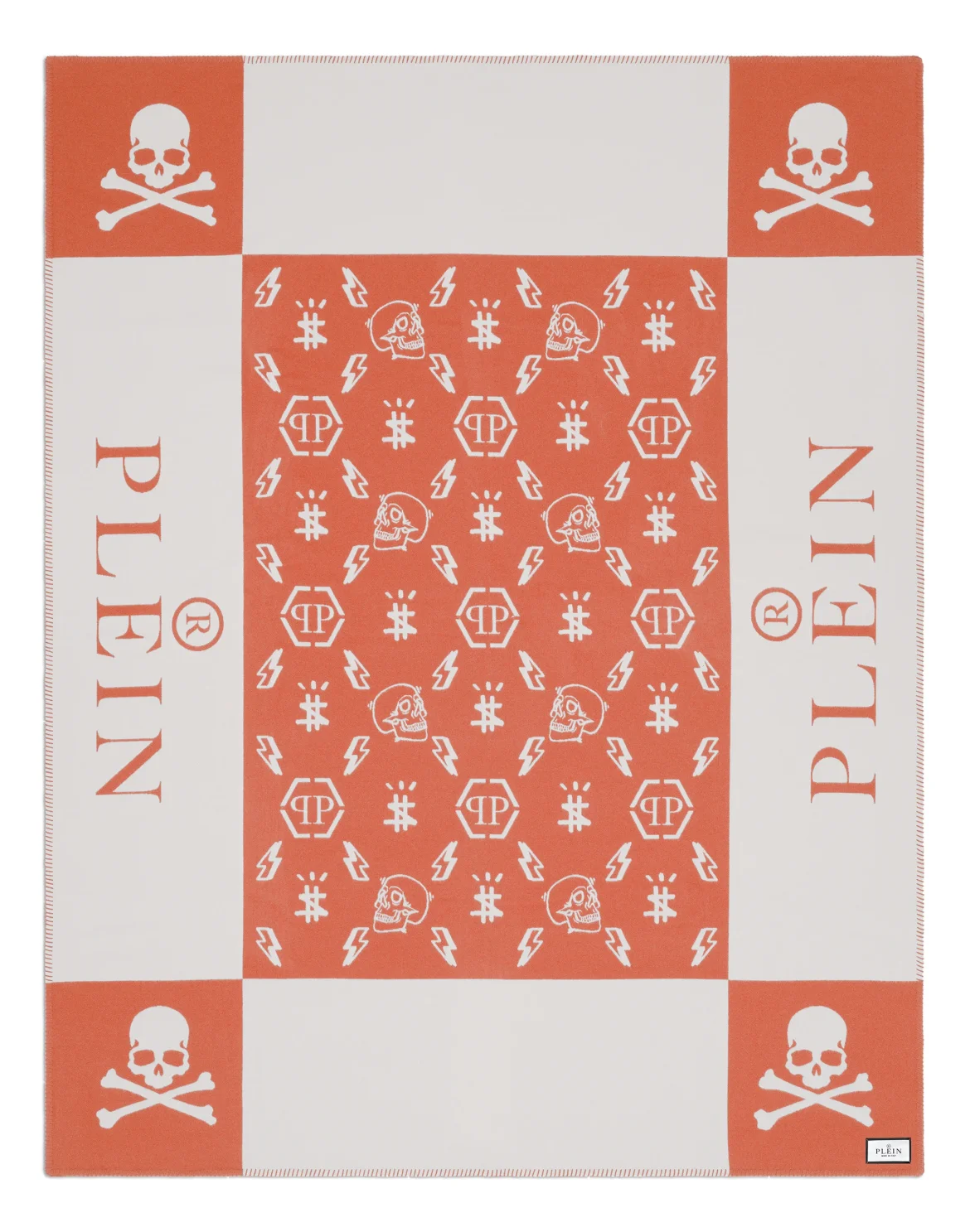 Plaid Cashmere Skull, цвет: Оранжевый