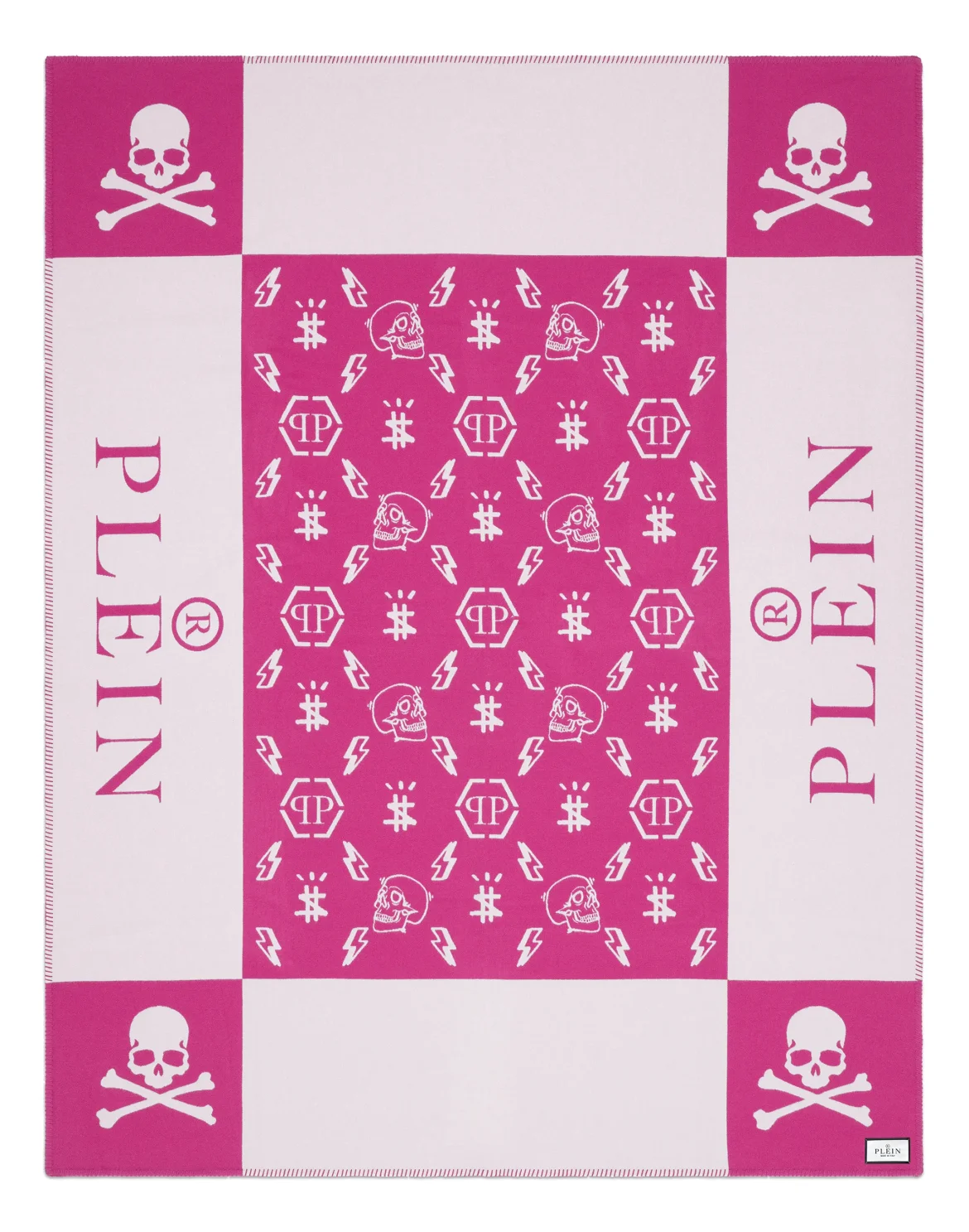 Plaid Cashmere Skull, цвет: Розовый
