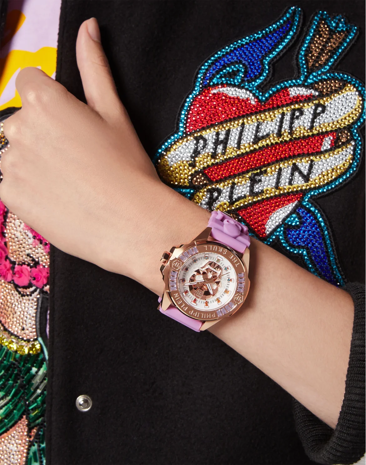THE $KULL Watch, цвет: Фиолетовый
