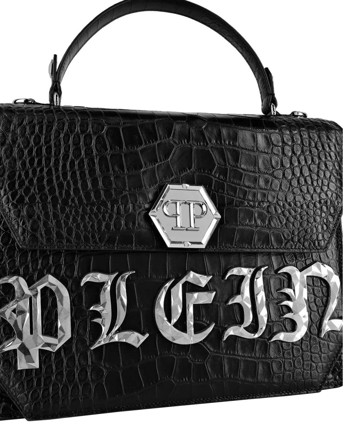 Large Handle Bag Superheroine GOTHIC PLEIN, цвет: Черный