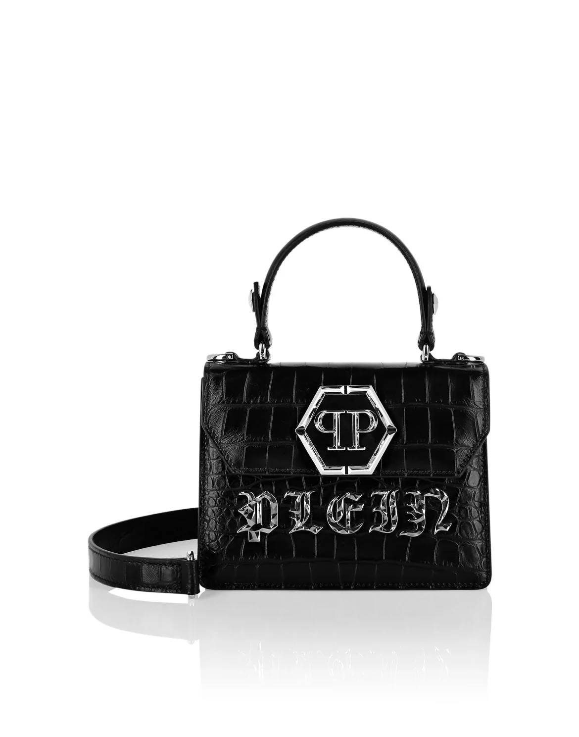Small Handle Bag Superheroine GOTHIC PLEIN, цвет: Черный
