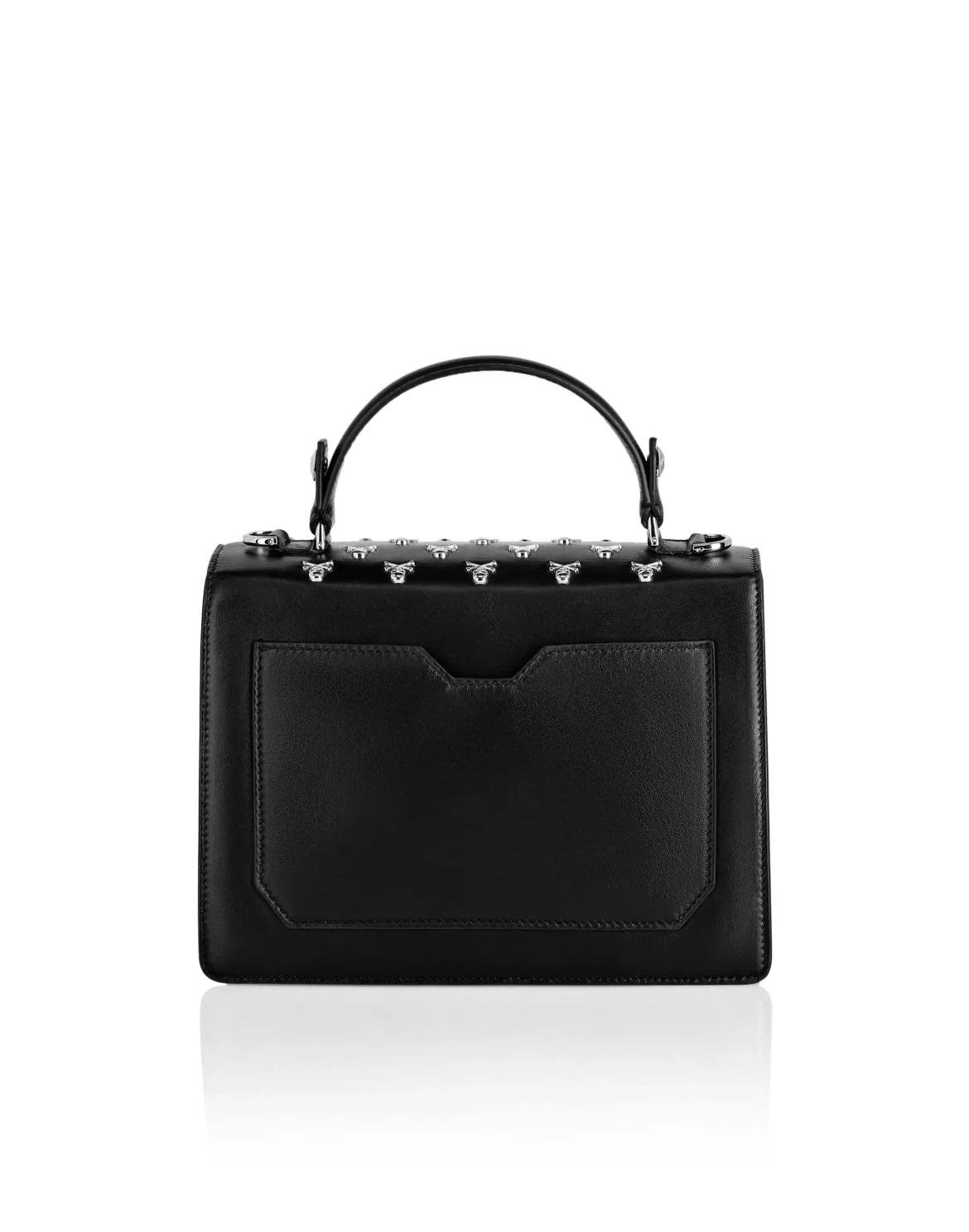 MEDIUM HANDBAG SUPERHEROINE SKULL & BONES, цвет: Черный