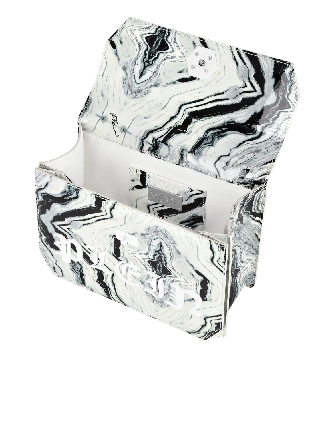 Medium Handle bag Marble, цвет: Белый