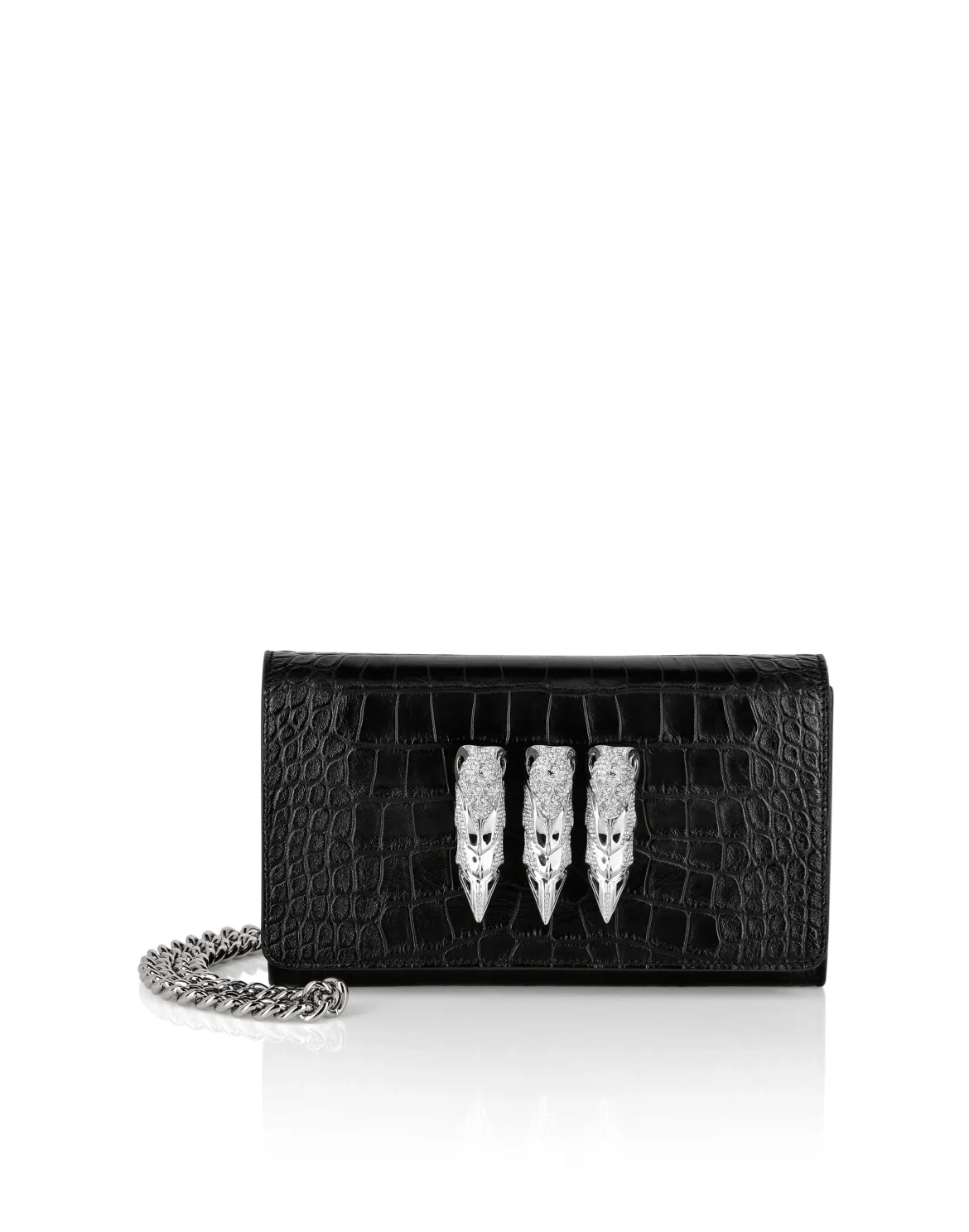 Leather Clutch, цвет: Черный