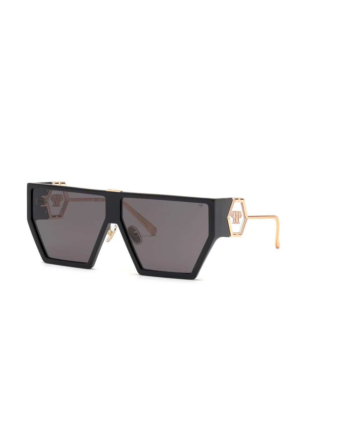 Sunglasses Shield Space Rock Plein Hexagon, цвет: Черный