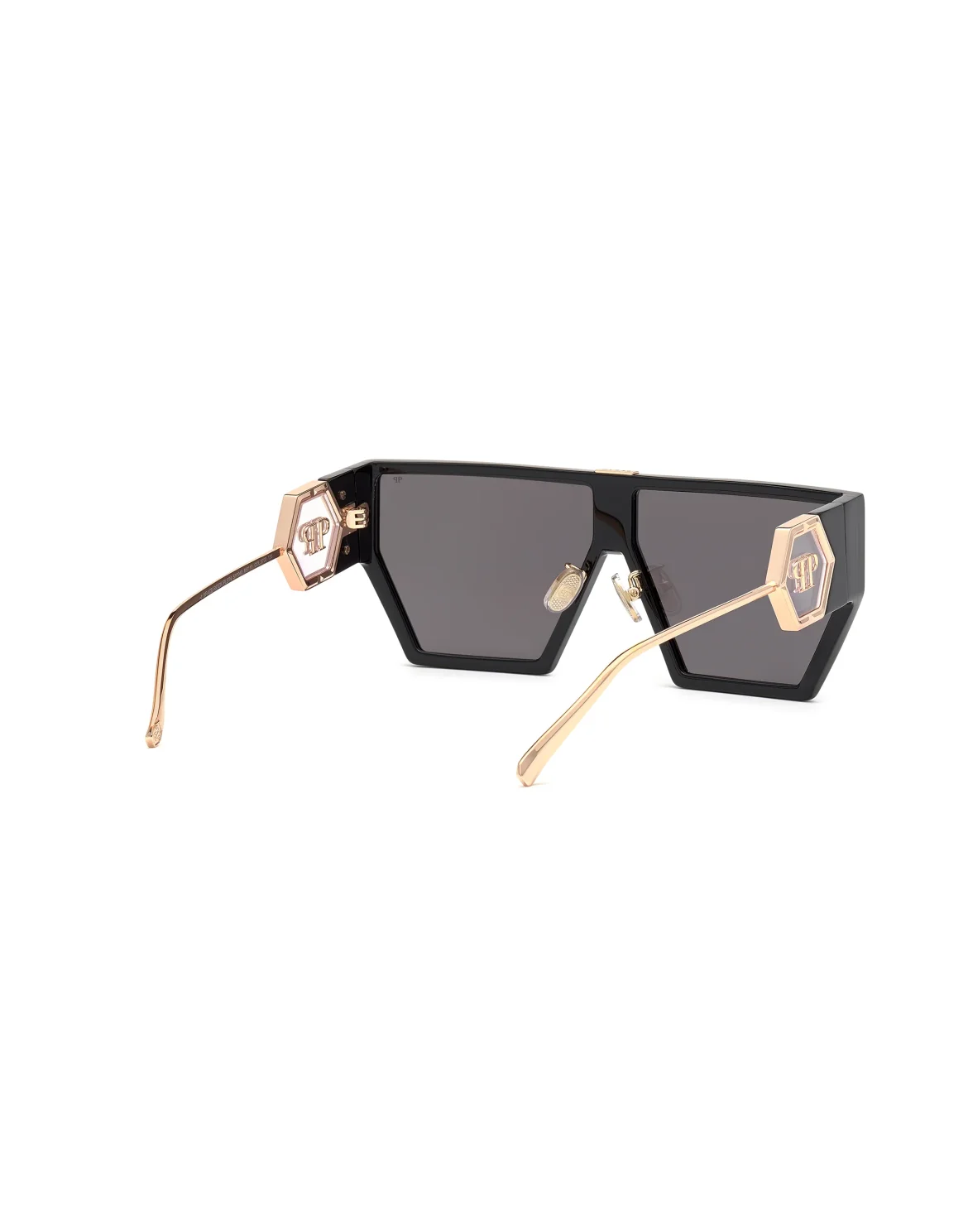 Sunglasses Shield Space Rock Plein Hexagon, цвет: Черный