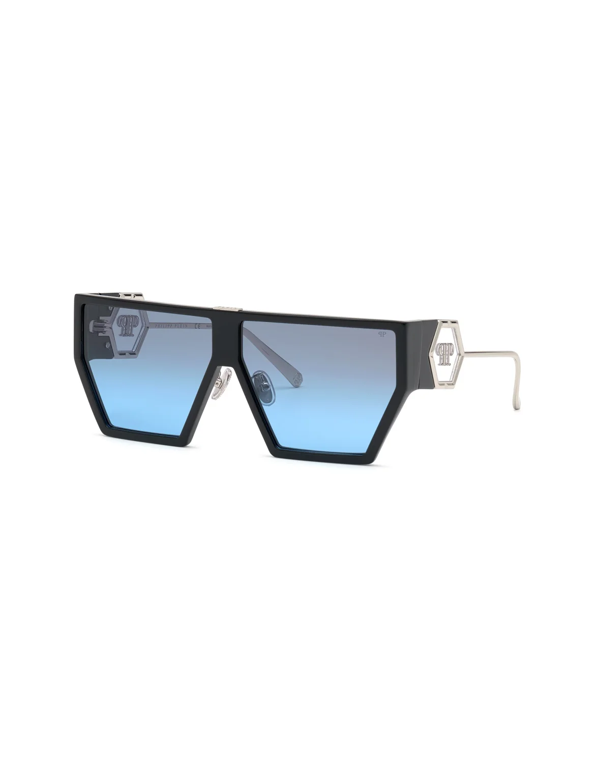 Sunglasses Shield Space Rock Plein Hexagon, цвет: Черный