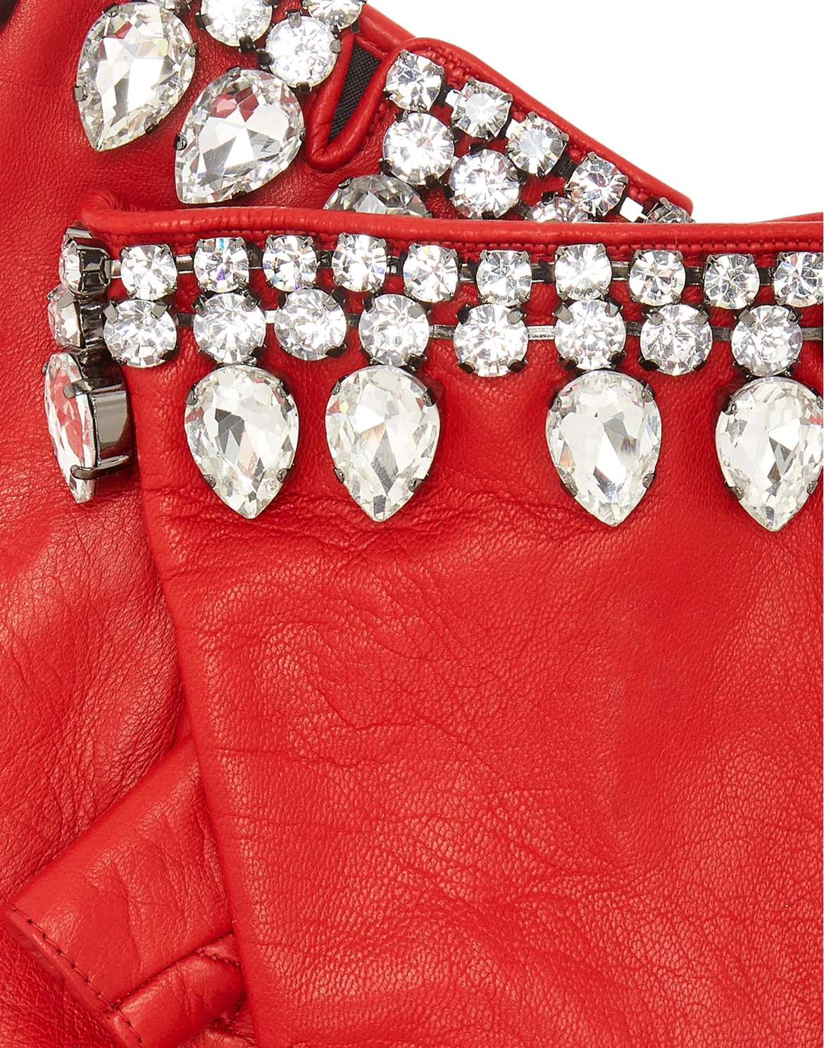 Mid-gloves Crystal, цвет: Красный