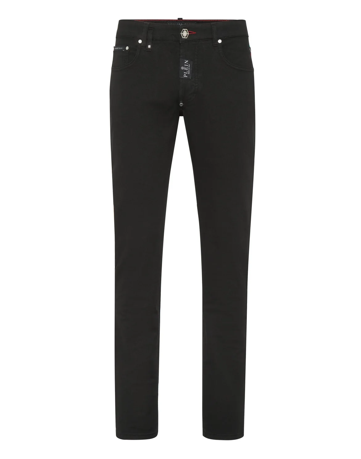 Denim Trousers Super Straight Cut Premium Hexagon, цвет: Черный