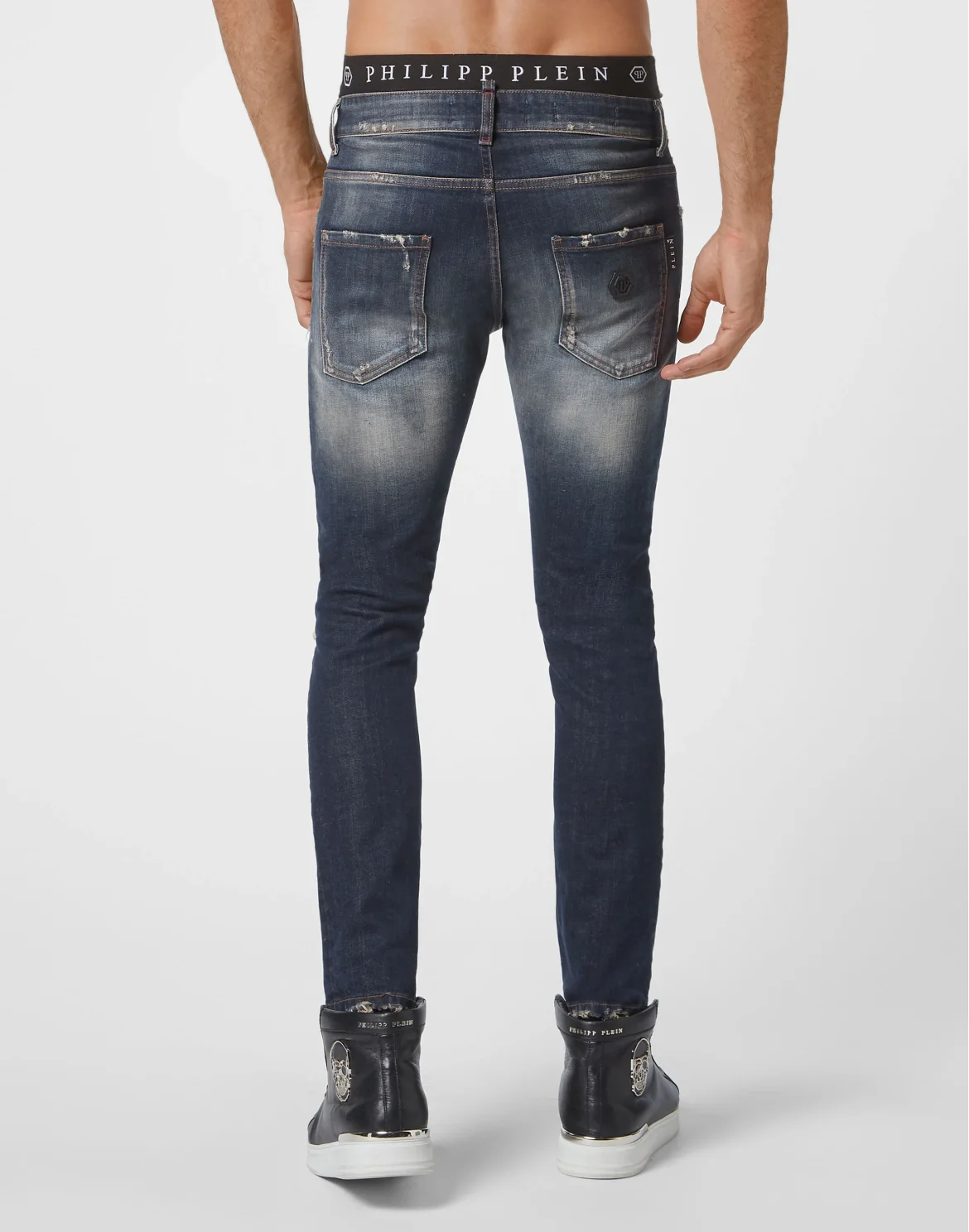 Denim Trousers Skinny Fit, цвет: Серый