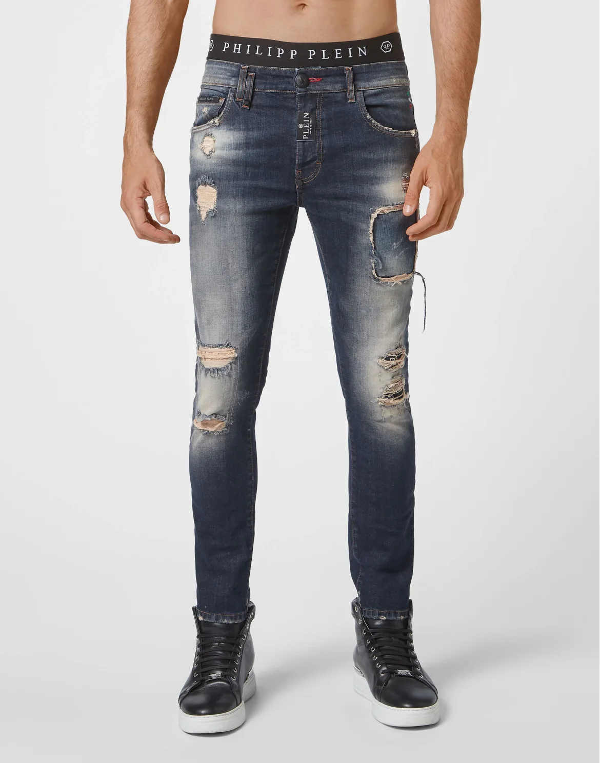 Denim Trousers Skinny Fit, цвет: Серый