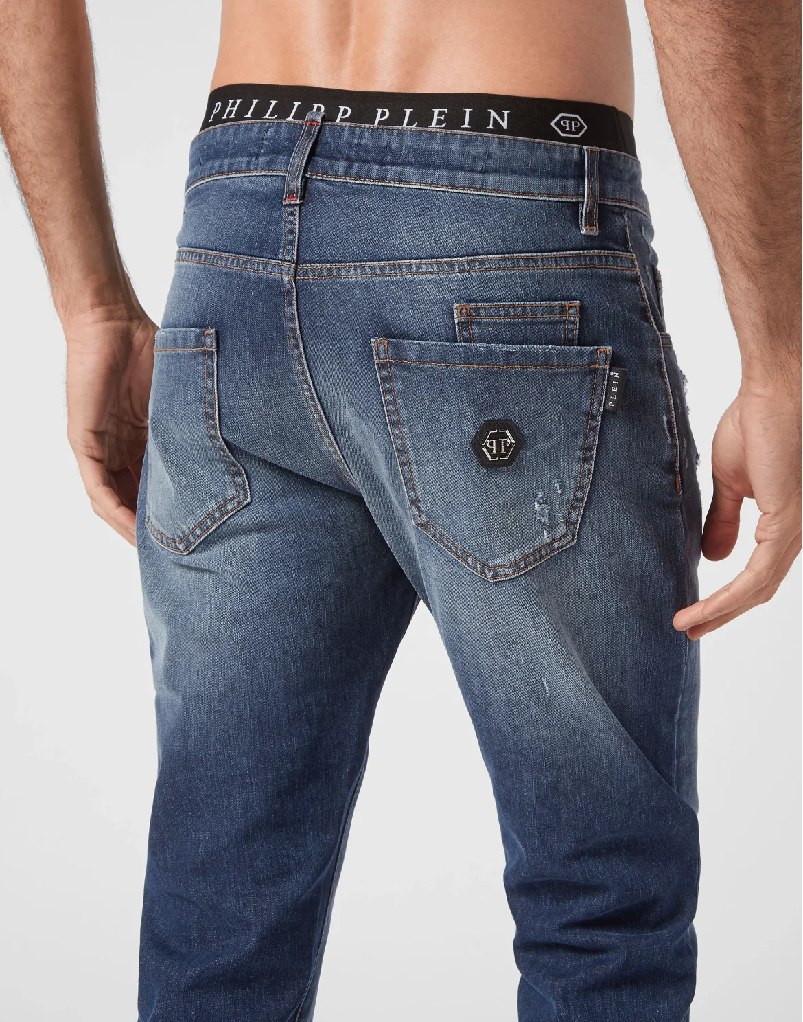 Denim Trousers Super Straight, цвет: Синий