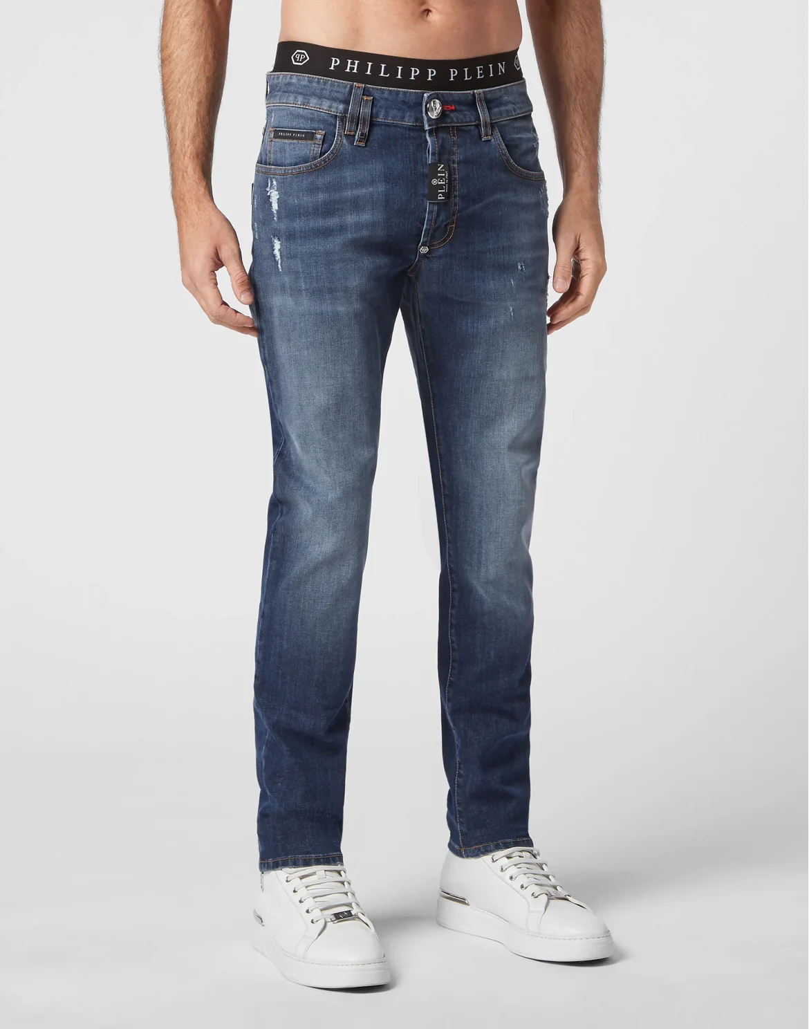 Denim Trousers Super Straight, цвет: Синий