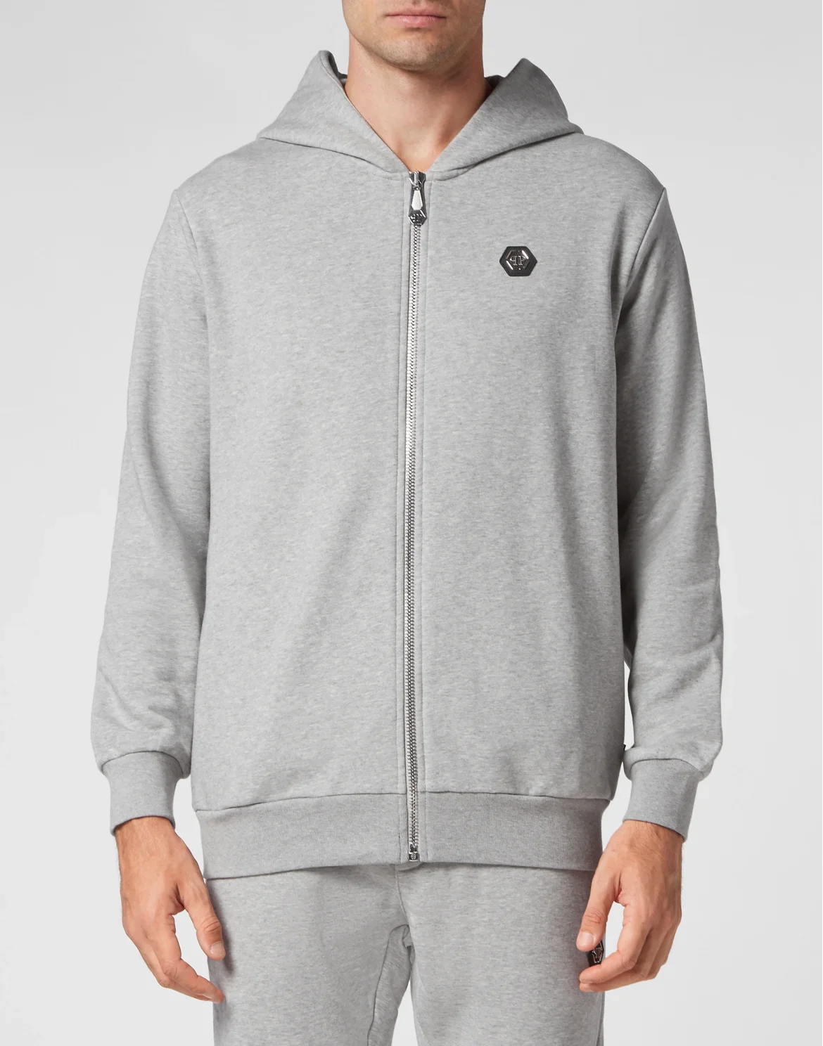 Hoodie sweatshirt Hexagon, цвет: Серый