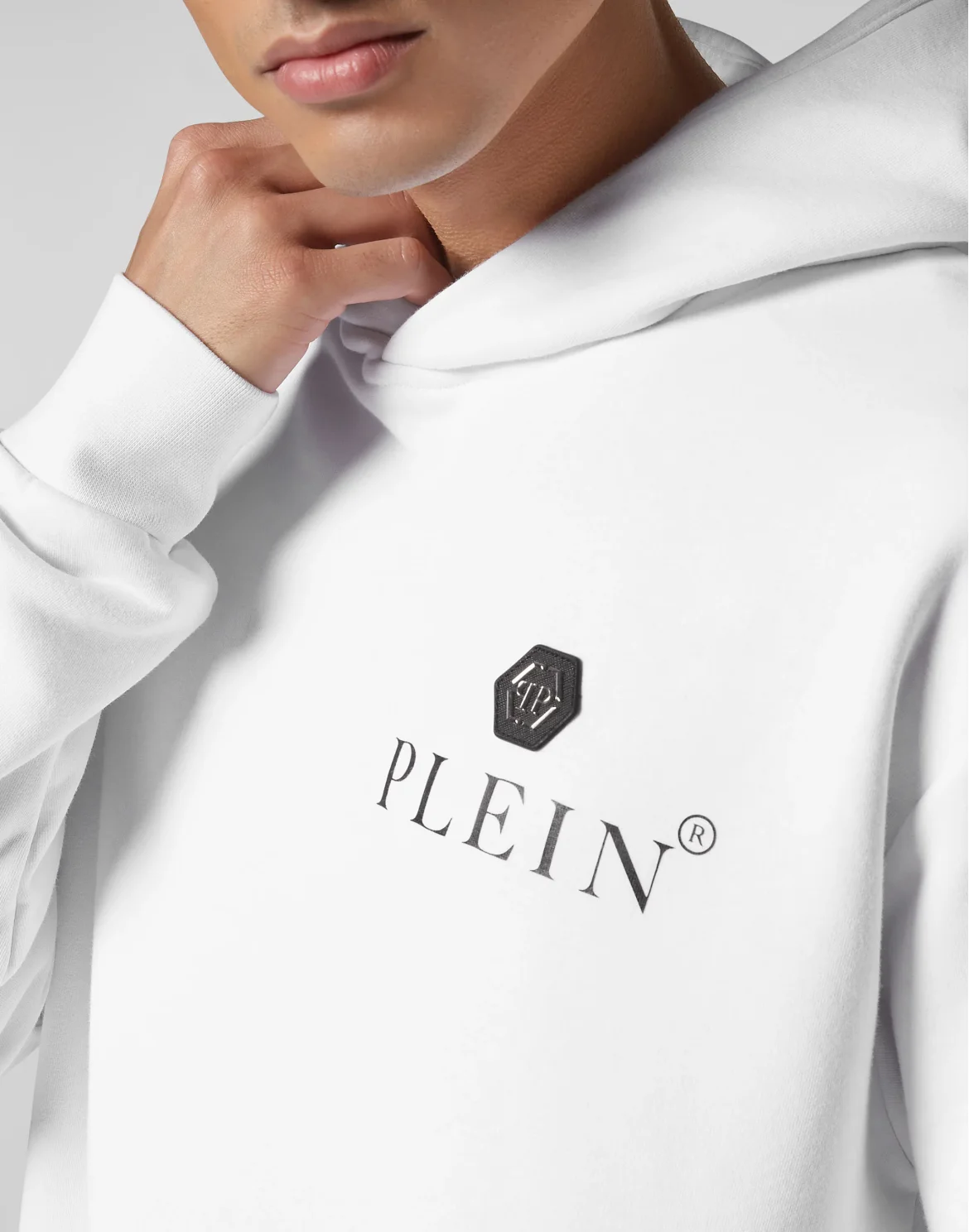 Hoodie Sweatshirt Hexagon, цвет: Белый