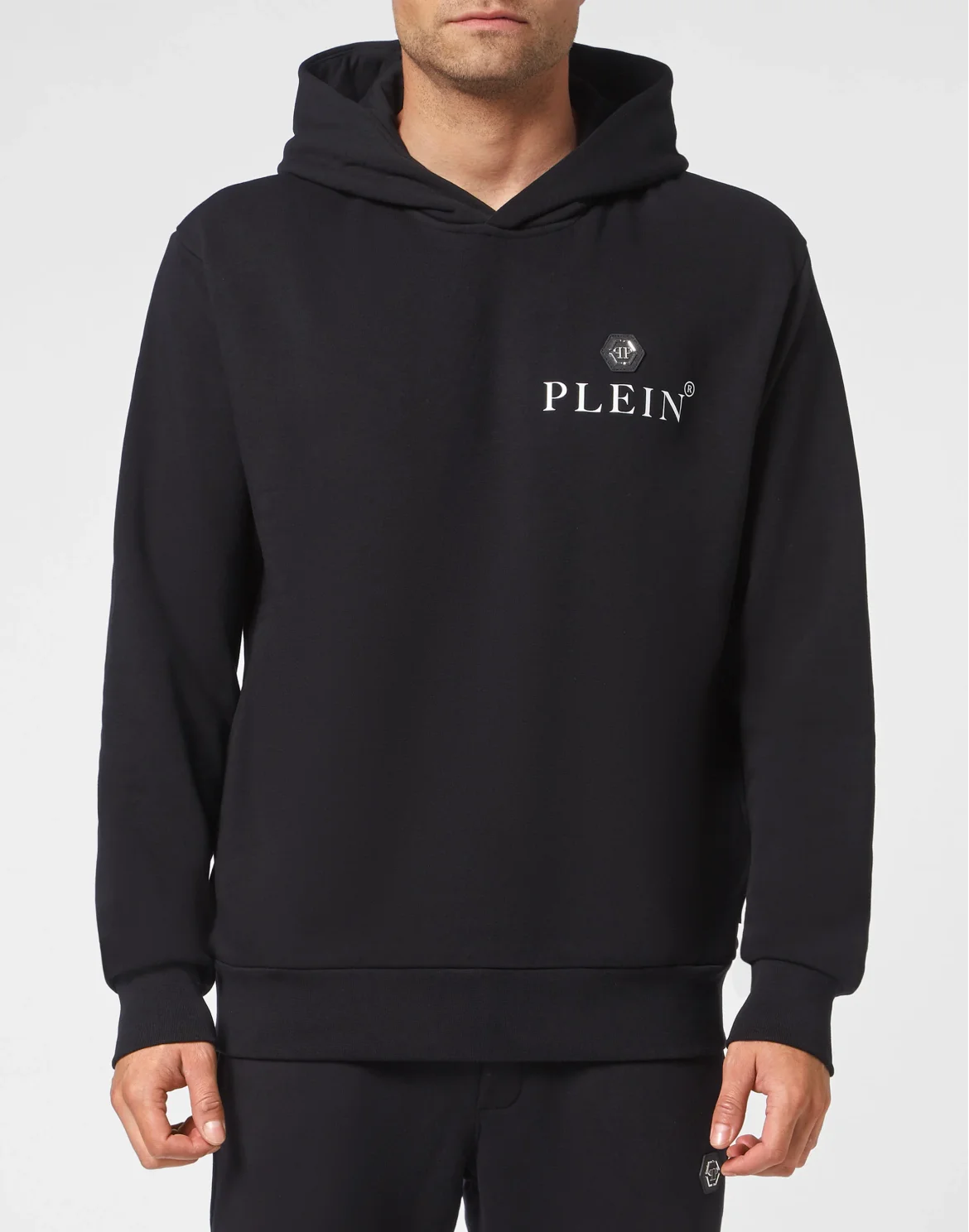 Hoodie Sweatshirt Hexagon, цвет: Черный