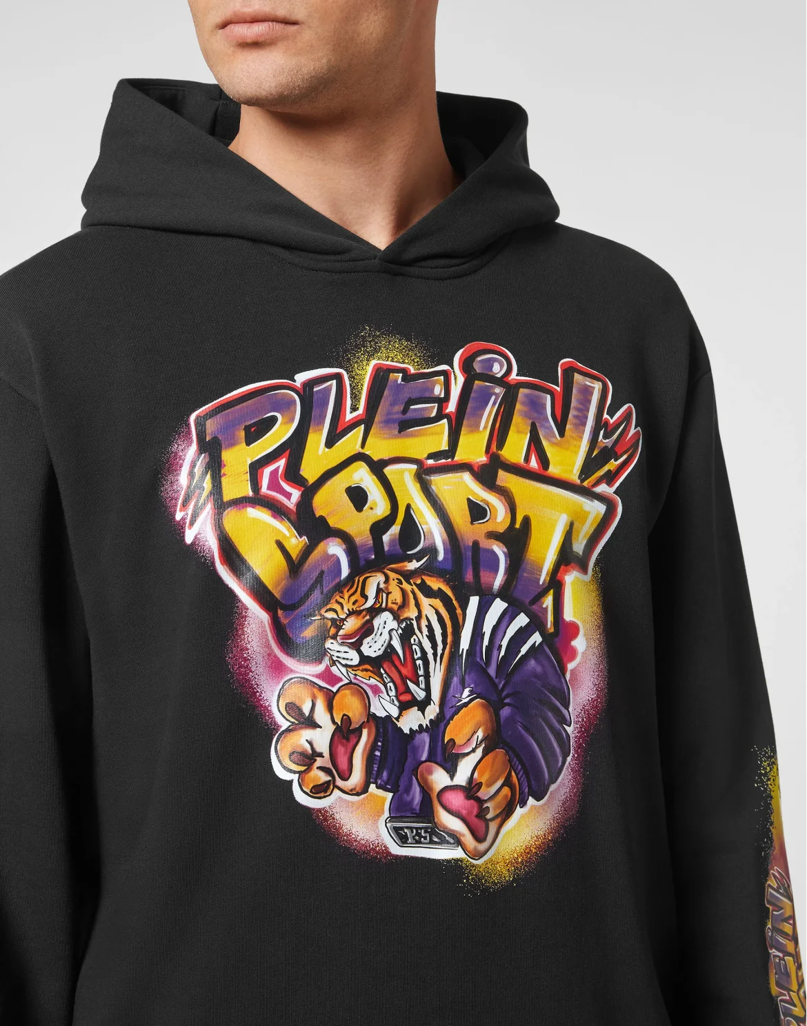 Hoodie sweatshirt Graffiti Tiger, цвет: Черный
