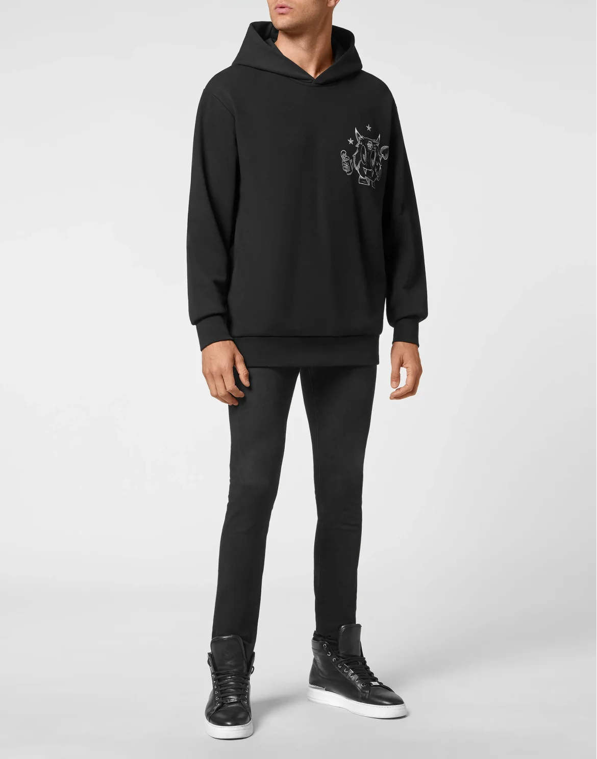 Hoodie Sweatshirt Monsters, цвет: Черный