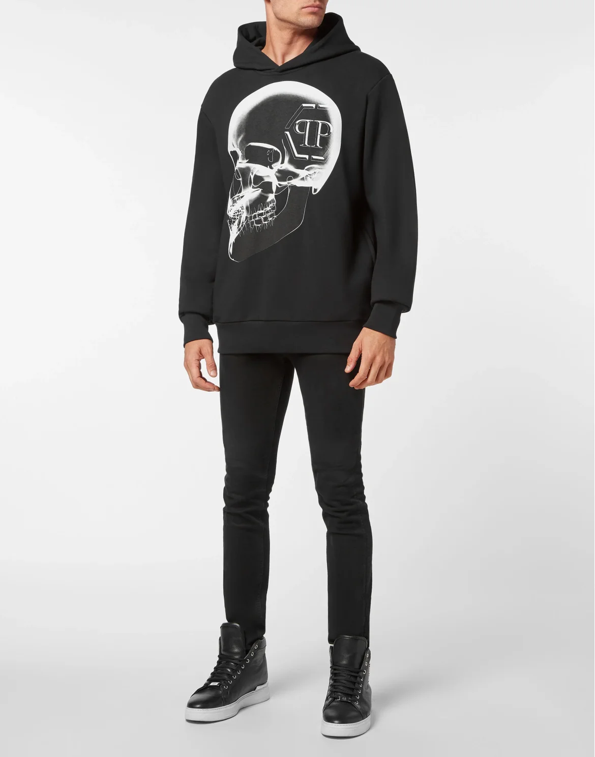 Hoodie sweatshirt Skull, цвет: Черный