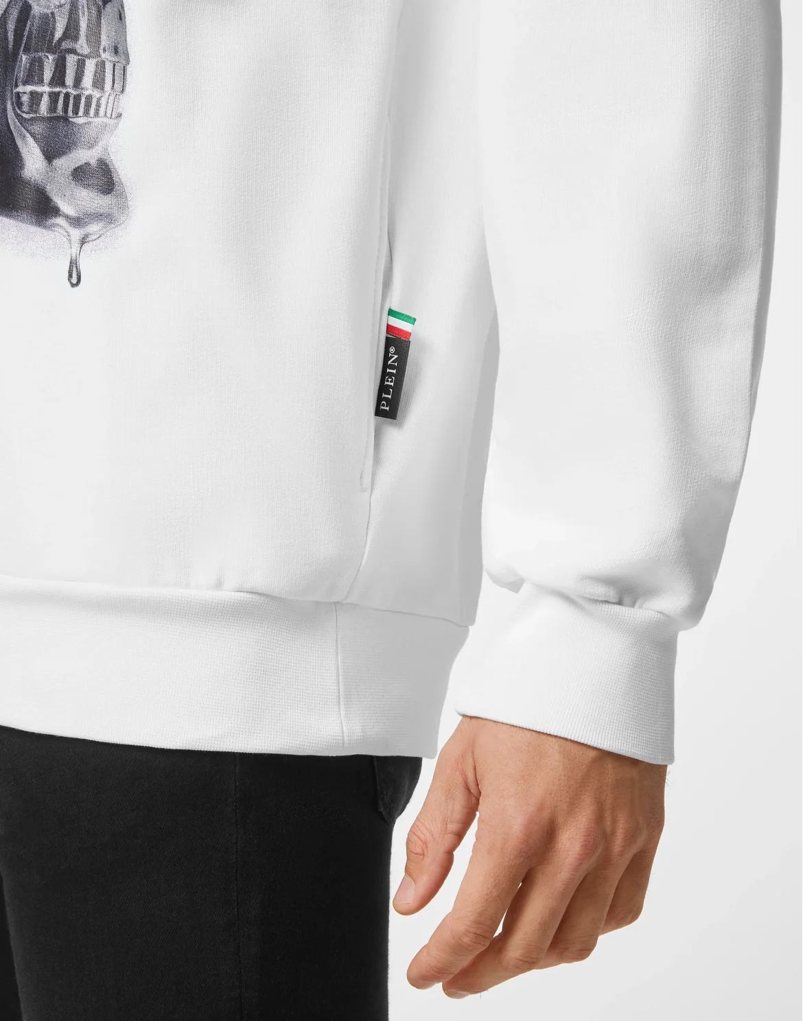 Hoodie Sweatshirt Skull, цвет: Белый