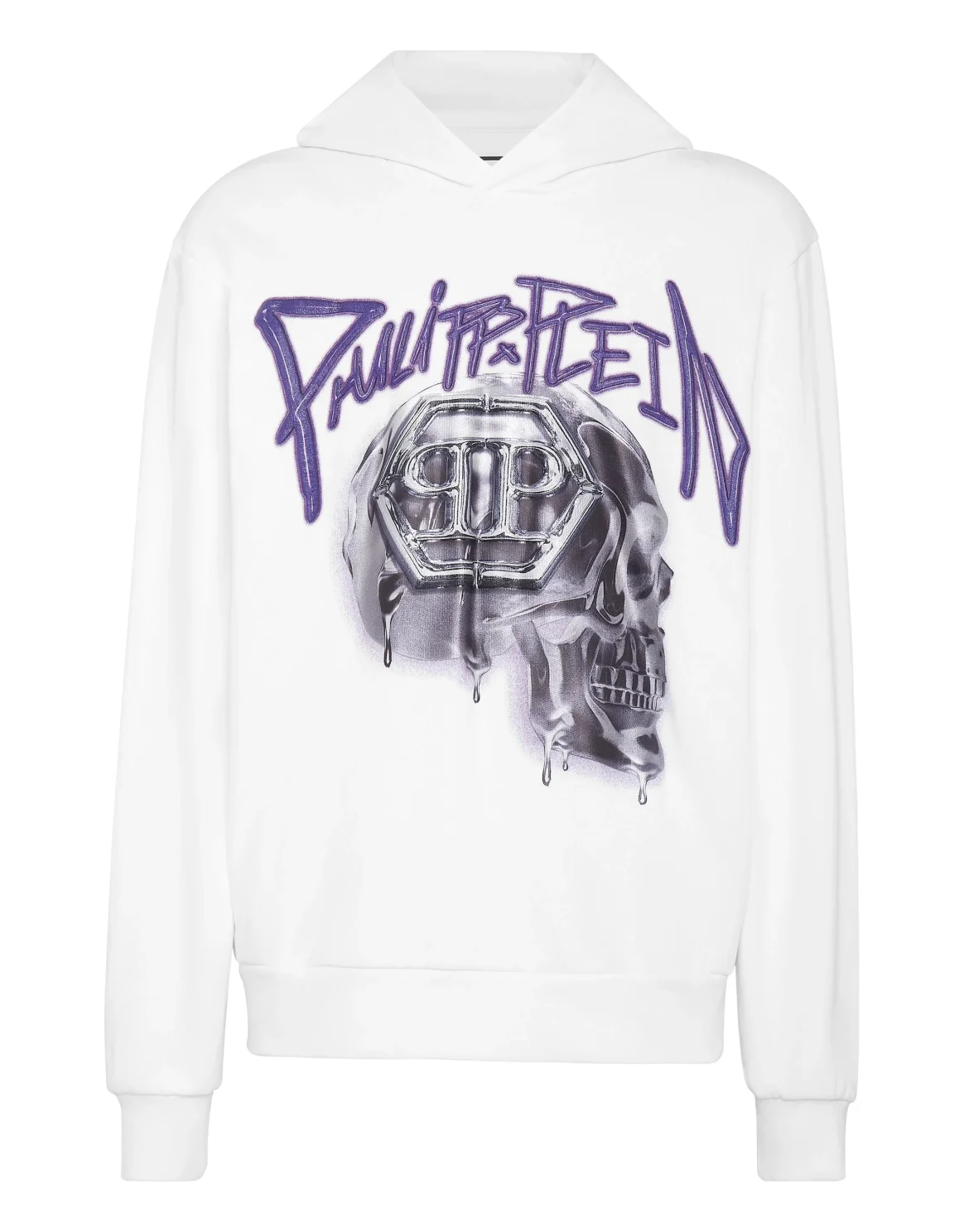 Hoodie Sweatshirt Skull, цвет: Белый