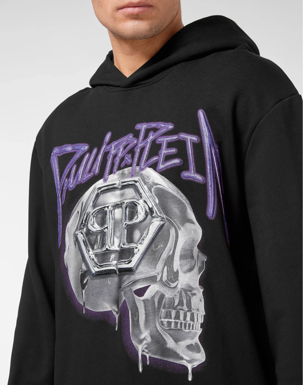 Hoodie Sweatshirt Skull, цвет: Черный