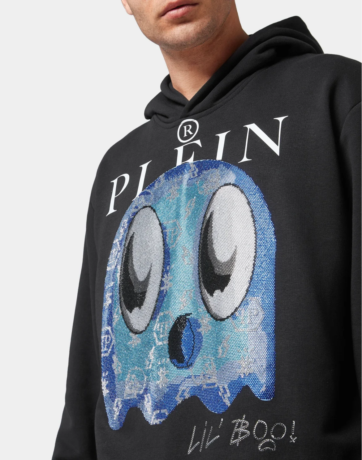 Hoodie sweatshirt Monsters with Crystals, цвет: Черный