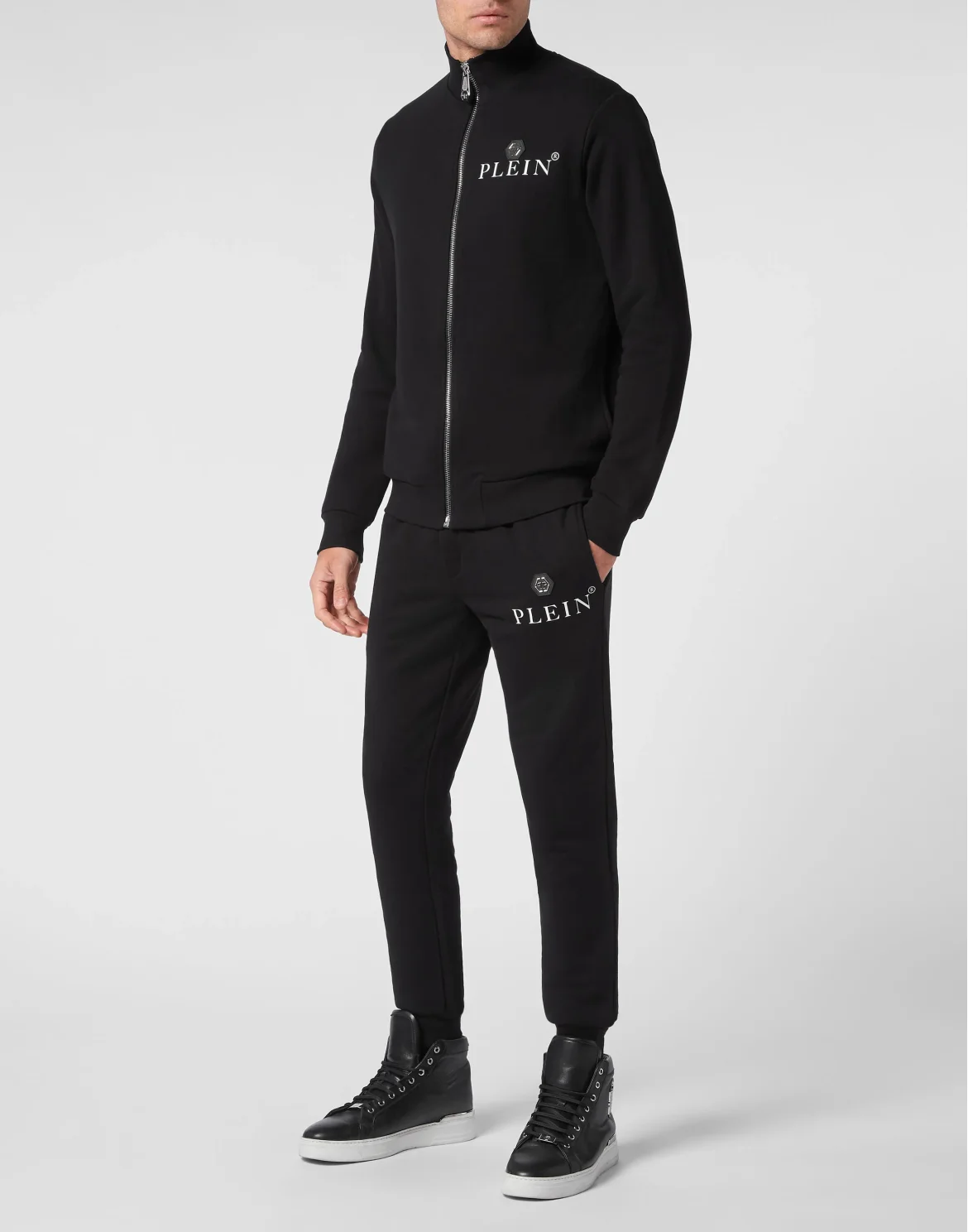 Jogging Tracksuit Top/Trousers Hexagon, цвет: Черный