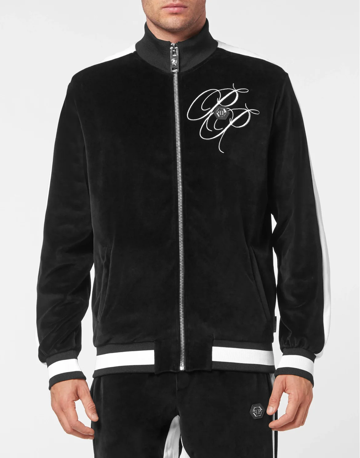 Jogging tracksuit:Top/Trousers, цвет: Черный