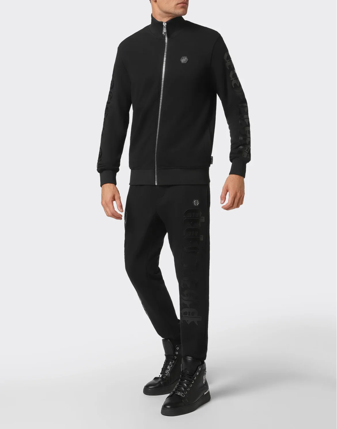 Jogging tracksuit:Top/Trousers Gothic Plein, цвет: Черный