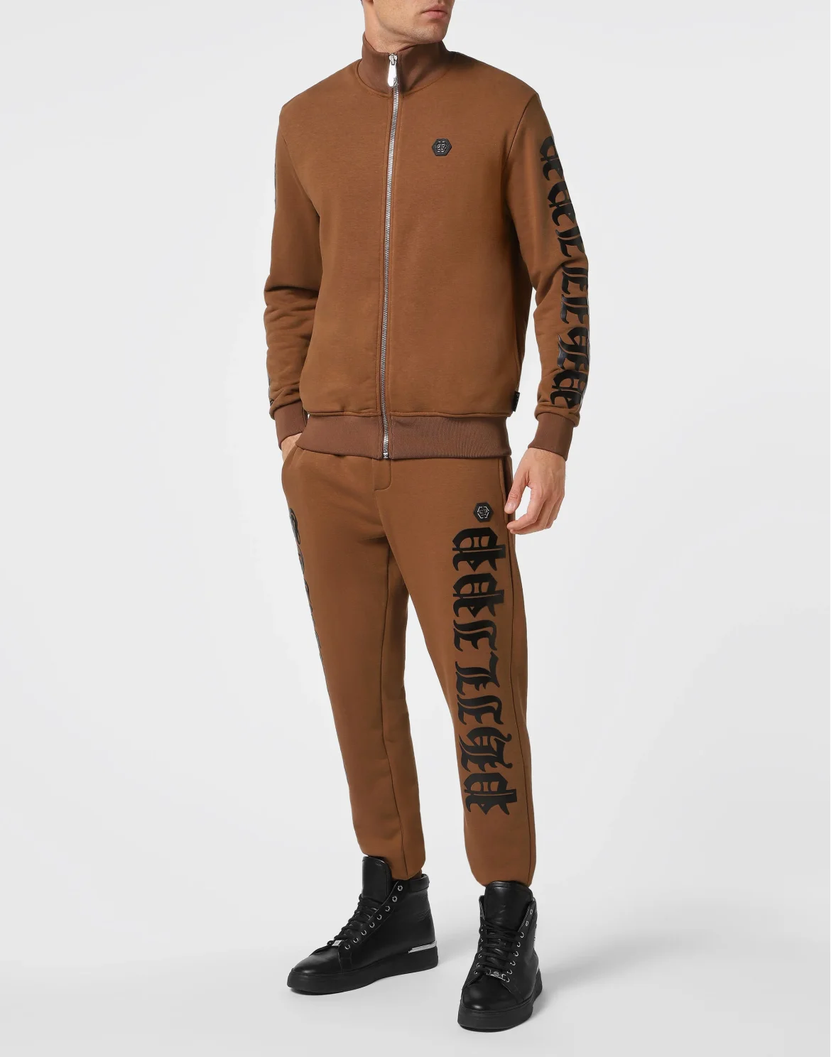 Jogging tracksuit:Top/Trousers Gothic Plein, цвет: Коричневый