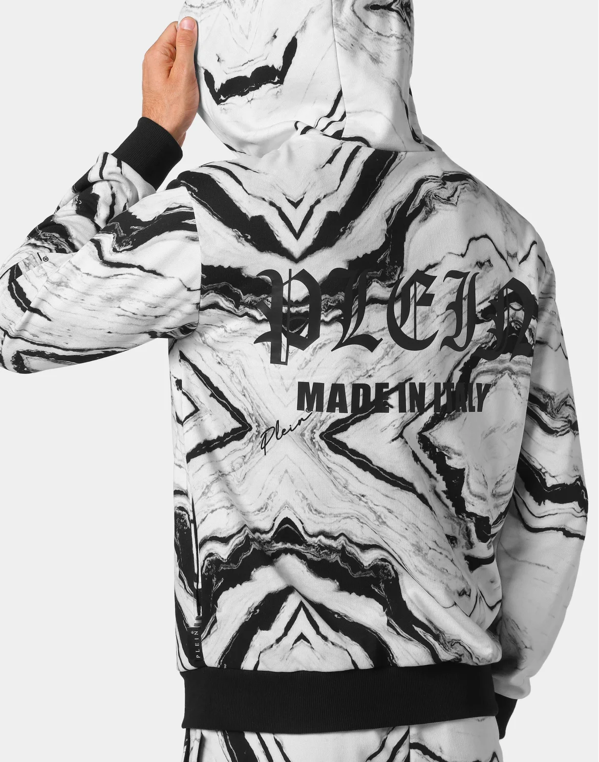 Jogging tracksuit:Top/Trousers Marble, цвет: Белый