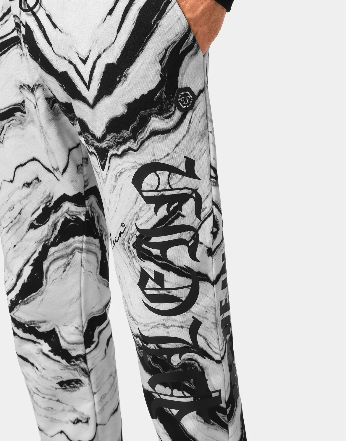 Jogging tracksuit:Top/Trousers Marble, цвет: Белый