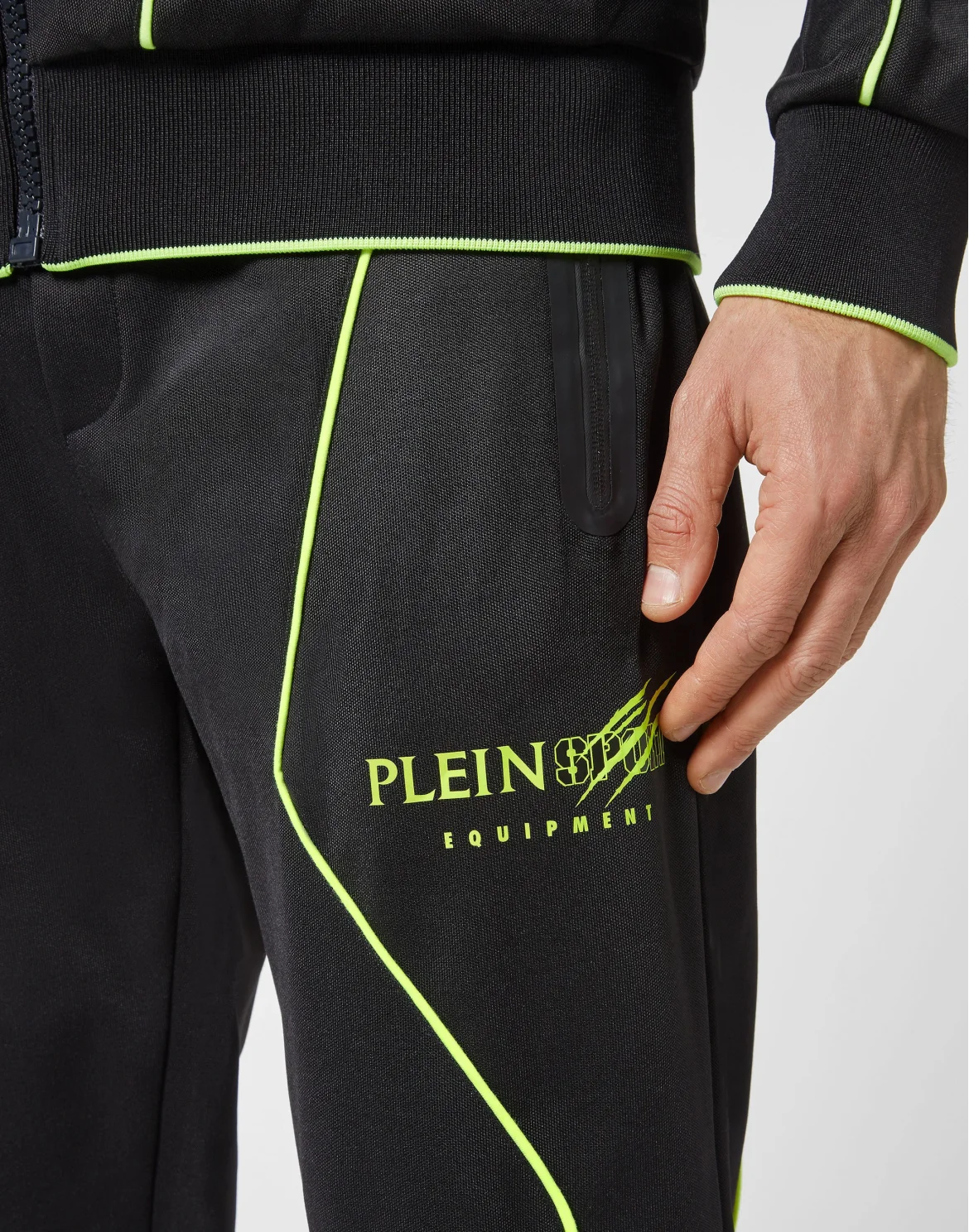 Tracksuit: Zip-up Jacket + jogging pants, цвет: Черный