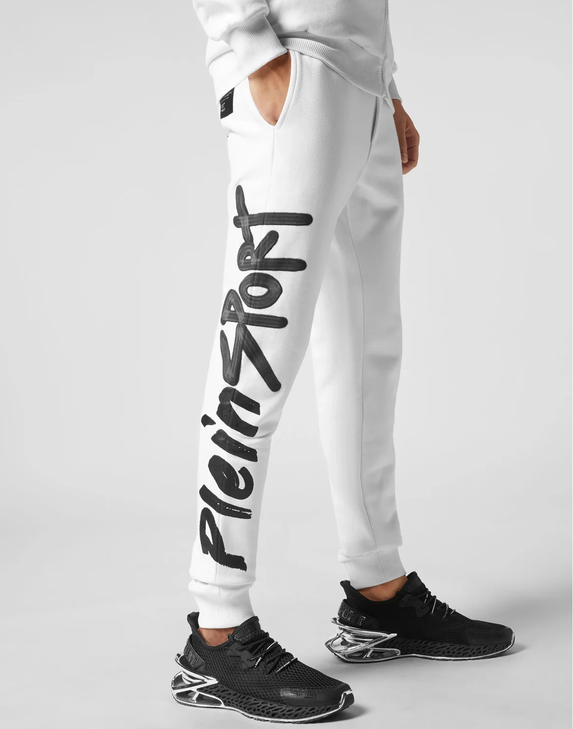 Tracksuit: Hoodie+Jogging pants Stencil Tiger Street Fighter, цвет: Белый