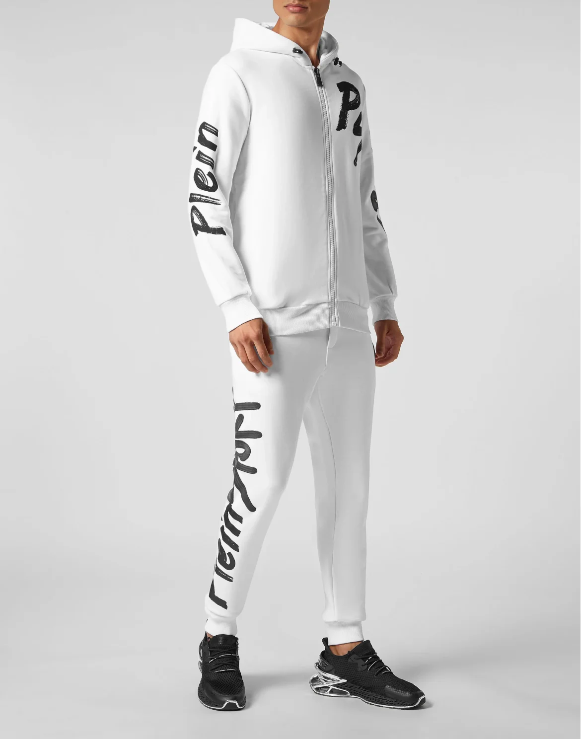 Tracksuit: Hoodie+Jogging pants Stencil Tiger Street Fighter, цвет: Белый