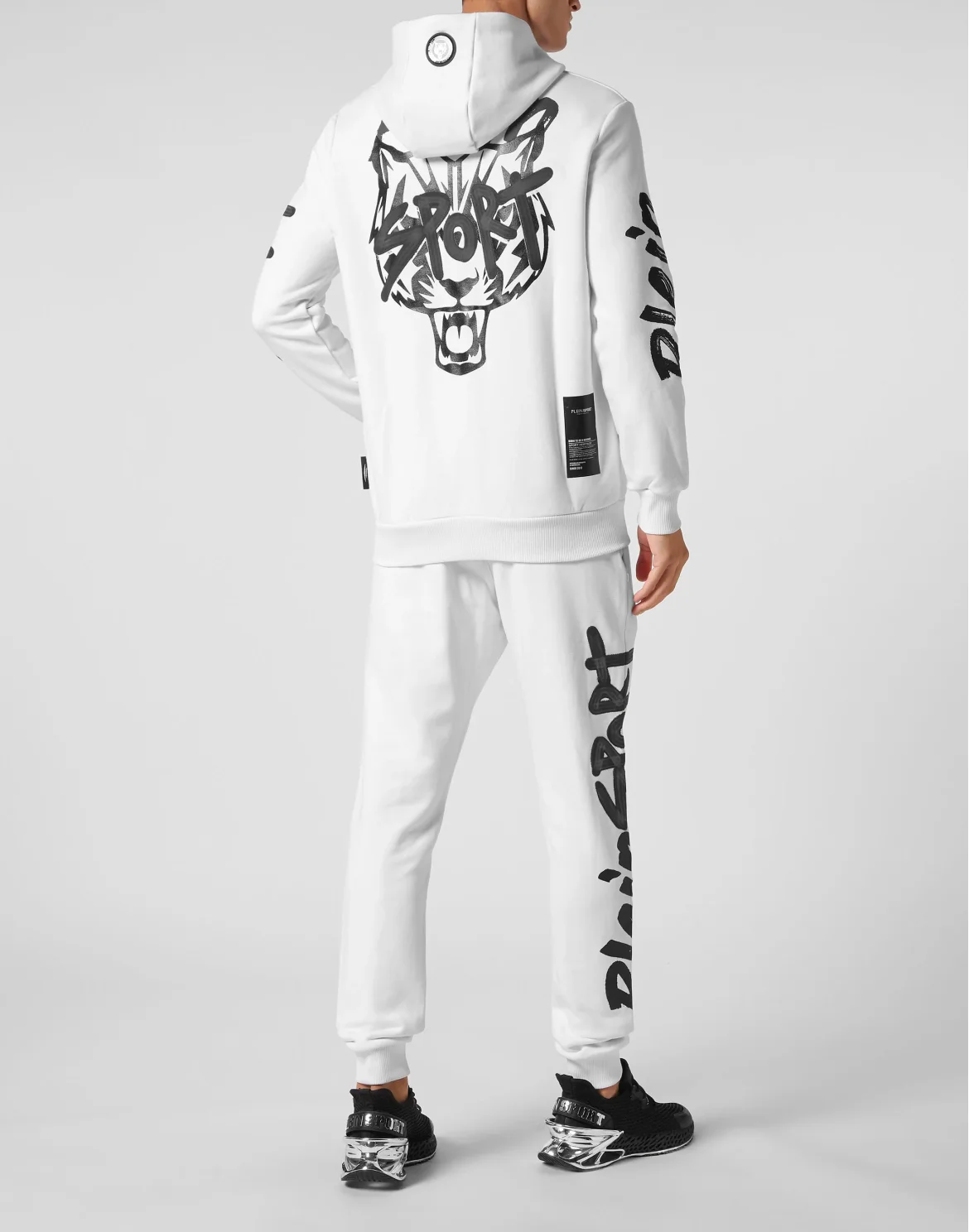 Tracksuit: Hoodie+Jogging pants Stencil Tiger Street Fighter, цвет: Белый