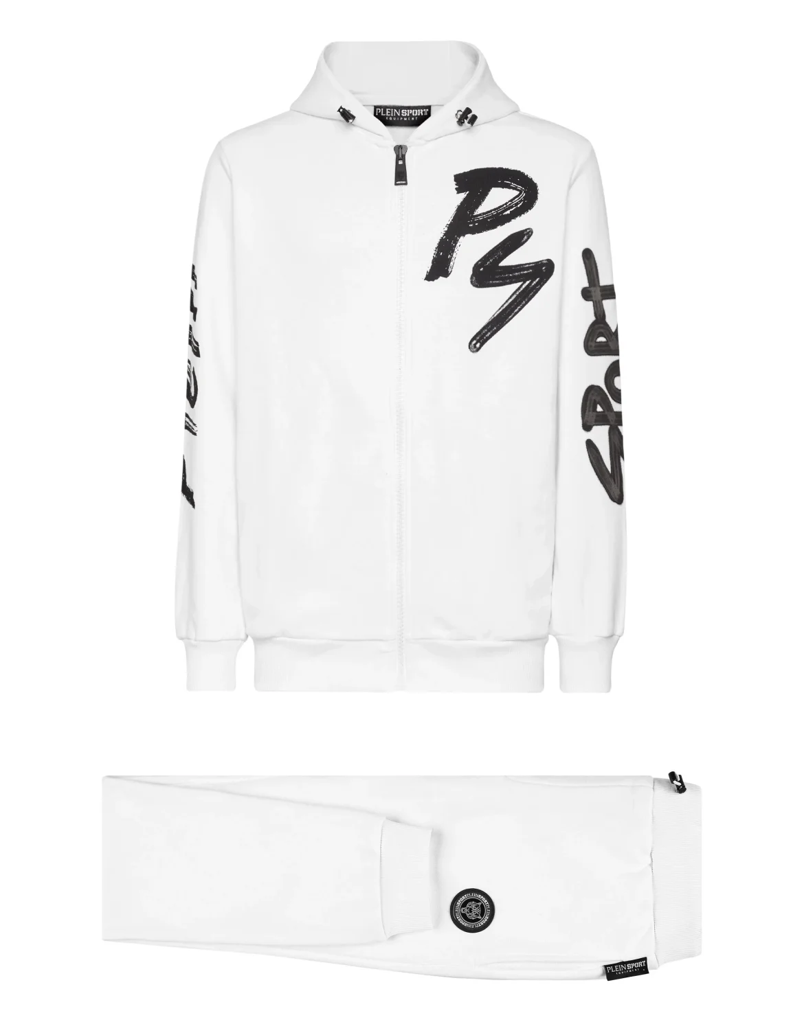 Tracksuit: Hoodie+Jogging pants Stencil Tiger Street Fighter, цвет: Белый