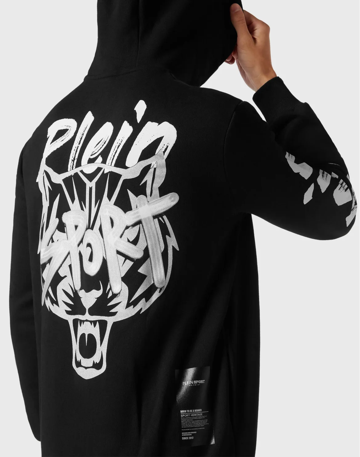 Tracksuit: Hoodie+Jogging pants Stencil Tiger Street Fighter, цвет: Черный