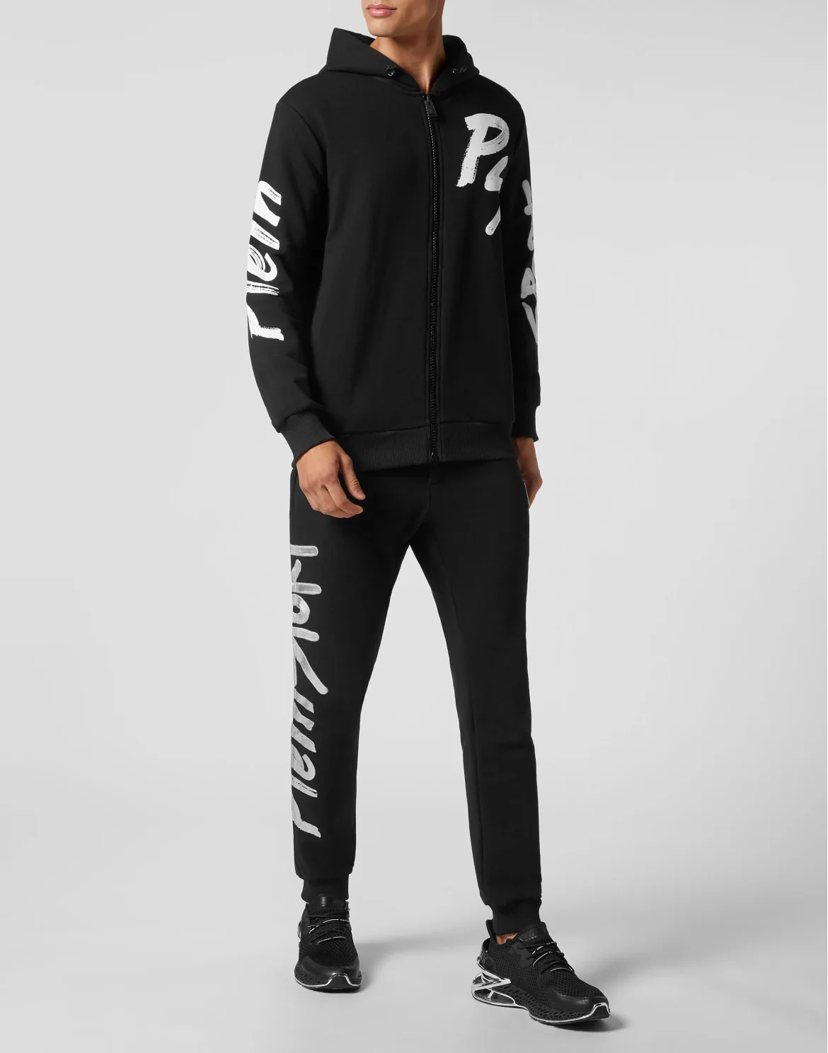 Tracksuit: Hoodie+Jogging pants Stencil Tiger Street Fighter, цвет: Черный