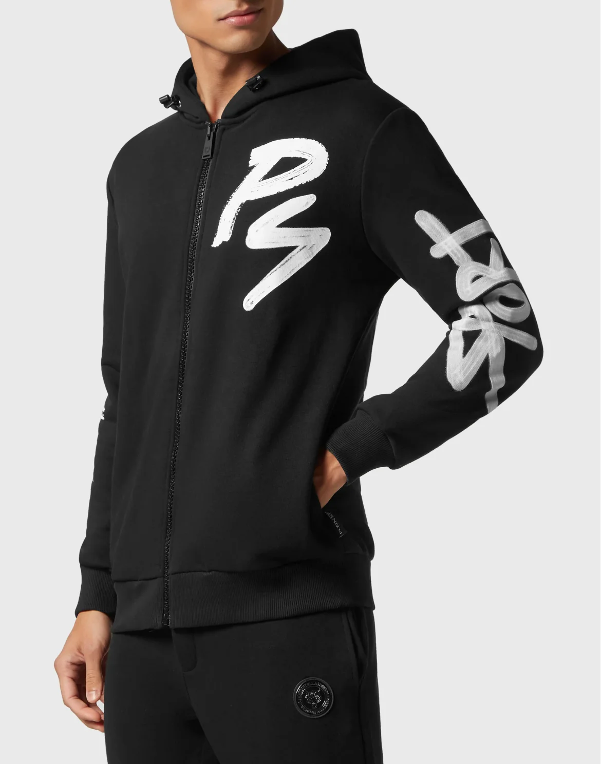 Tracksuit: Hoodie+Jogging pants Stencil Tiger Street Fighter, цвет: Черный