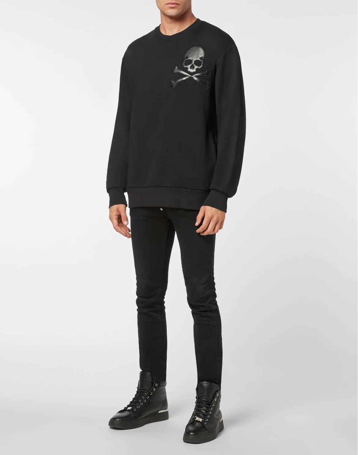Sweatshirt LS Skull, цвет: Черный