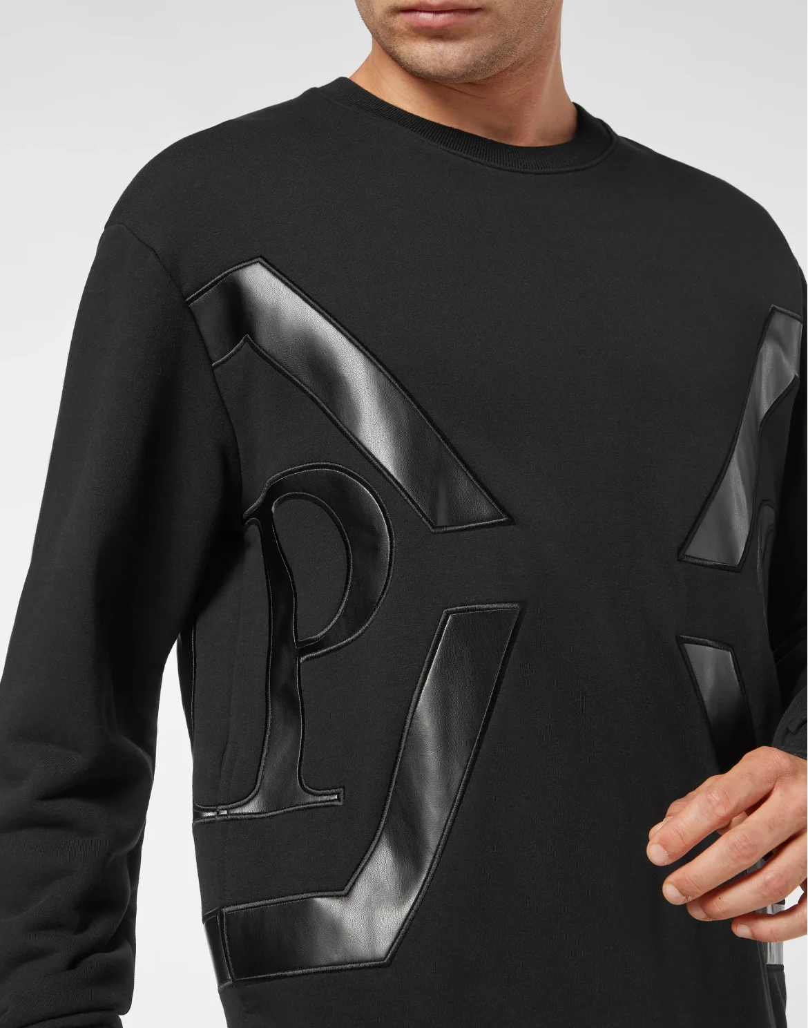 Sweatshirt LS Hexagon, цвет: Черный