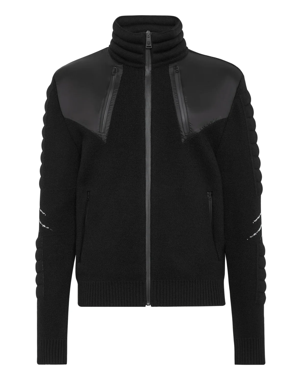 Knit Zip-up Jacket Tiger, цвет: Черный