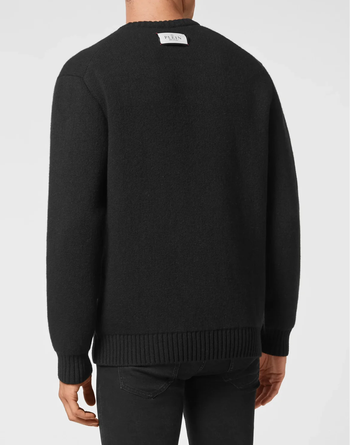 Merino Wool Pullover Round Neck LS, цвет: Черный