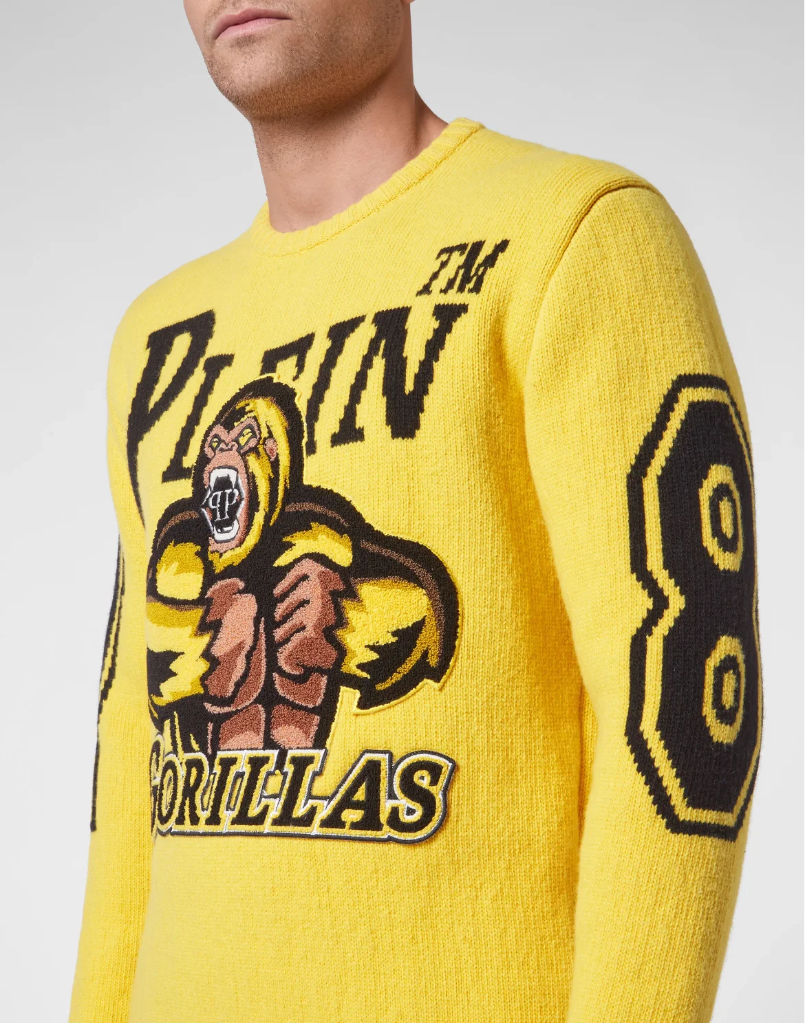 Lambswool Pullover Round Neck LS Basketball, цвет: Желтый