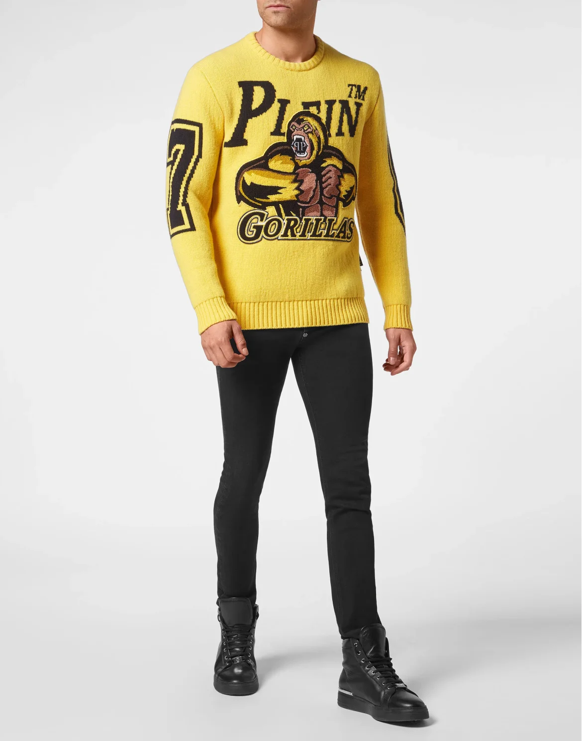 Lambswool Pullover Round Neck LS Basketball, цвет: Желтый